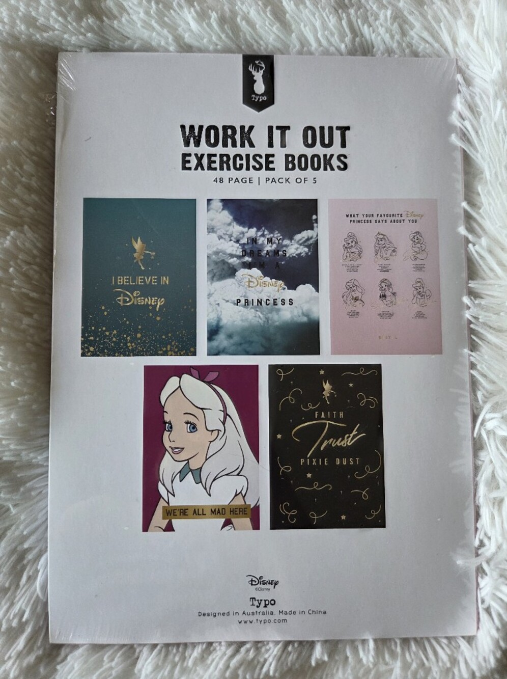 Typo Disney 3-Hole Punch Notebook Set